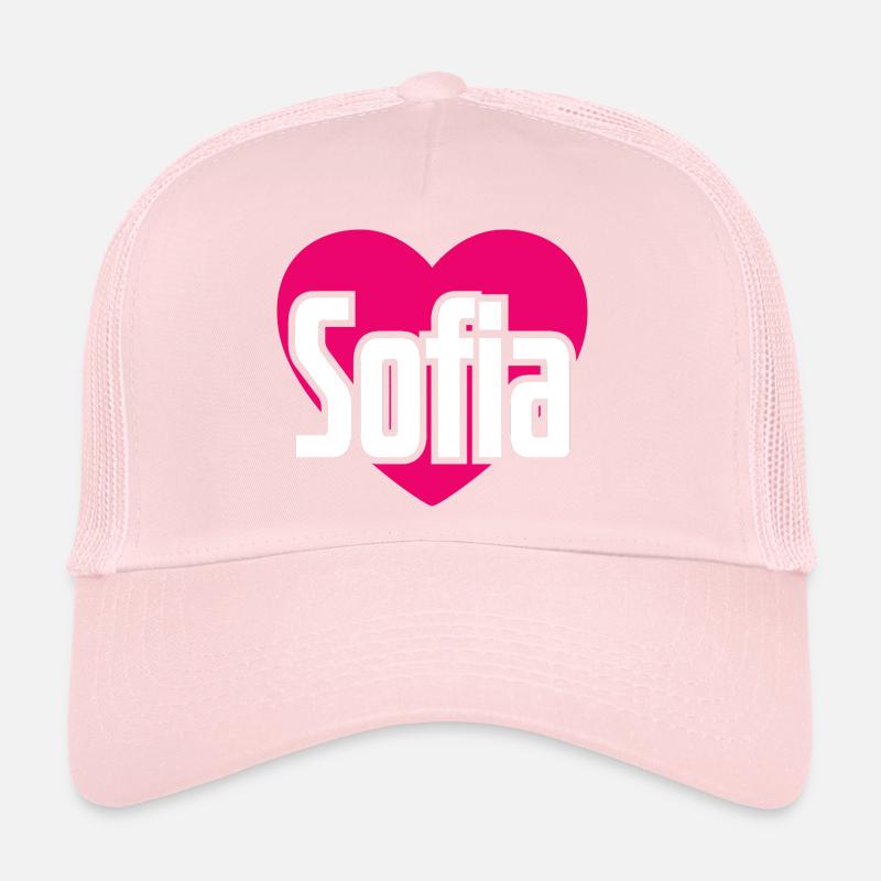 J’aime Sofia Coeur rose J’aime Sofia Casquette trucker 