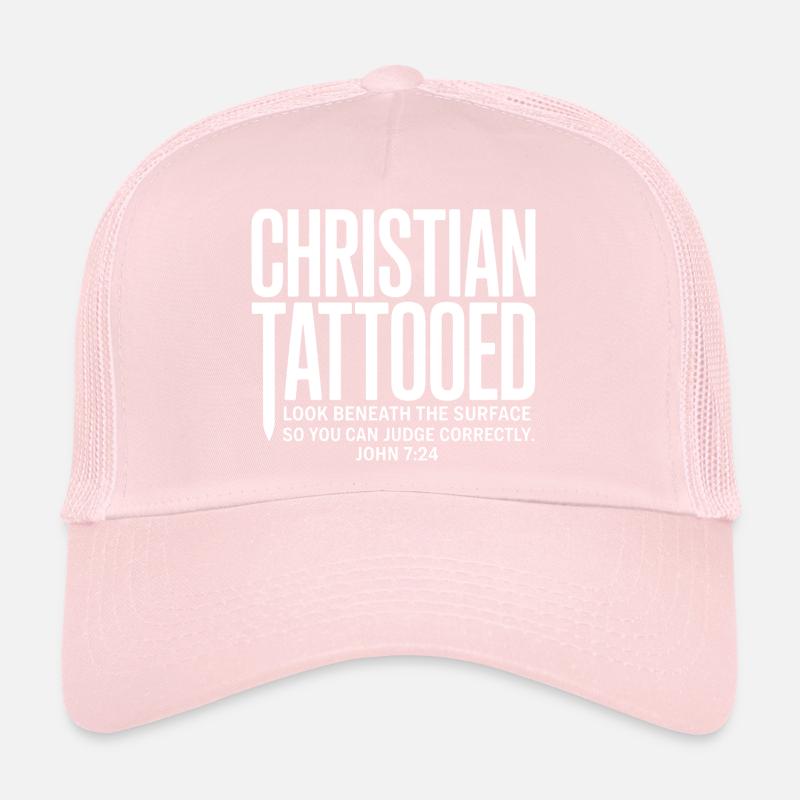 Regard de tatouage chrétien sous la surface Casquette trucker 