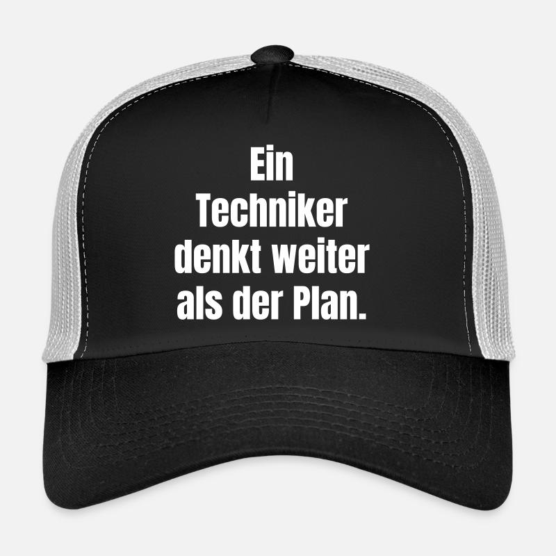 Le technicien réfléchit plus loin que prévu Casquette trucker 