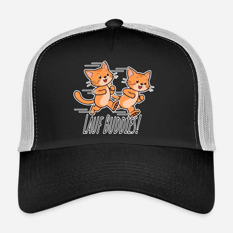 Run Buddies! Cute Cat Run Team! Trucker Cap