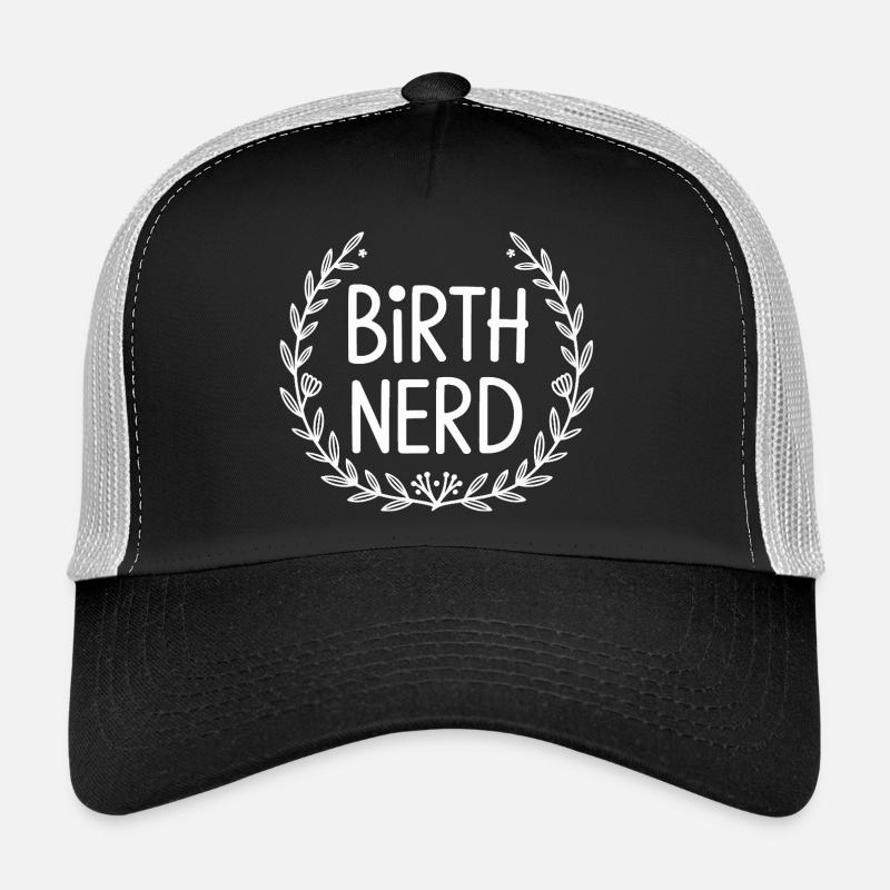 Birth nerd with laurell wreath Trucker Cap
