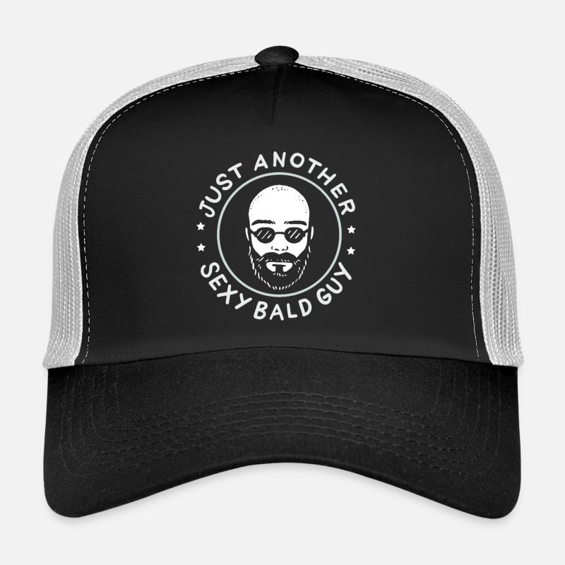 Just Another Sexy Bald Guy Funny Shaved Head Art Trucker Cap