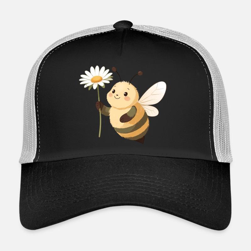 Fleur Abeille Fleur Joyeuse Casquette trucker 