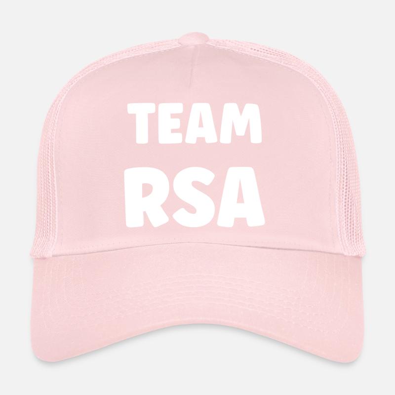 Team RSA Bloc Noir Blanc Casquette trucker 