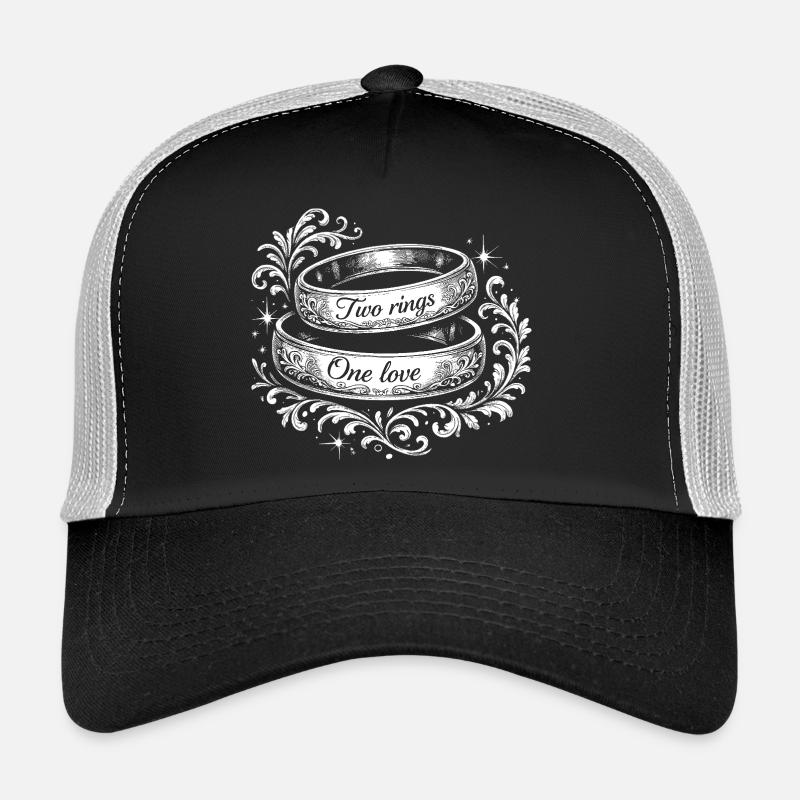 Deux bagues, un amour Casquette trucker 