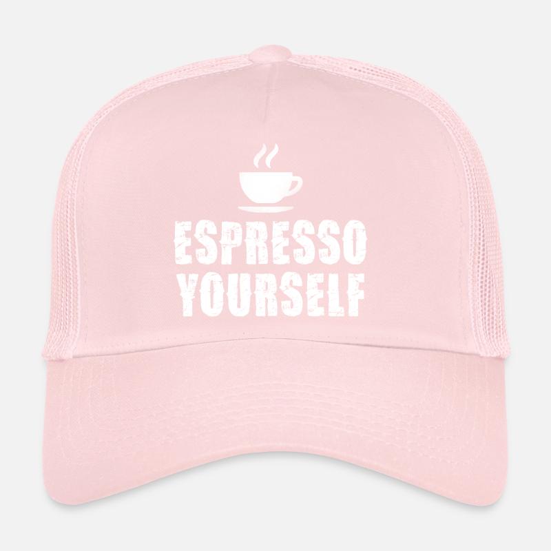 Espresso Yourself Typographic Cup Casquette trucker 