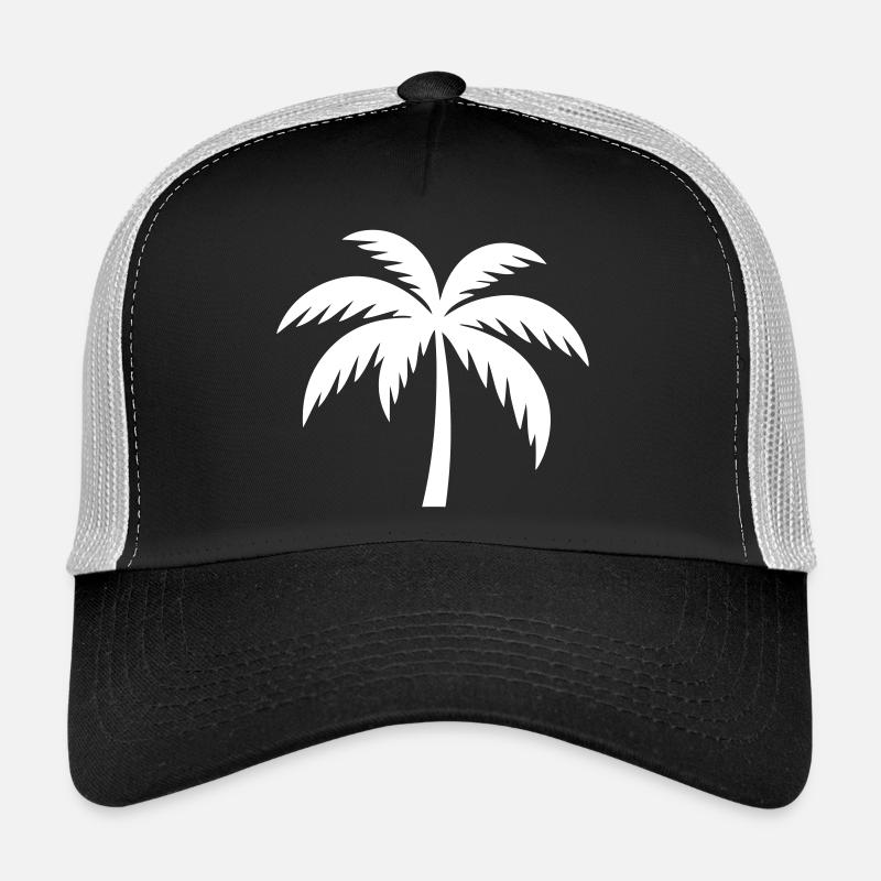 Silhouette de palmier Casquette trucker 