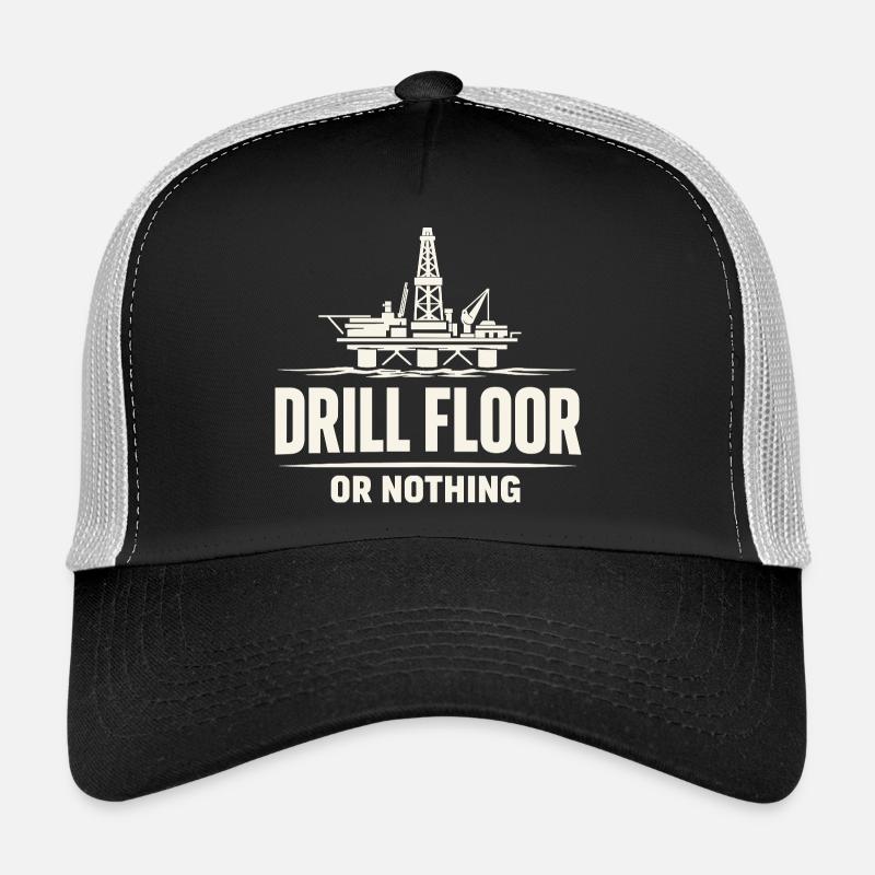Offshore Drill Rig Drill Bit Drilling Floor Offshore Trucker Cap