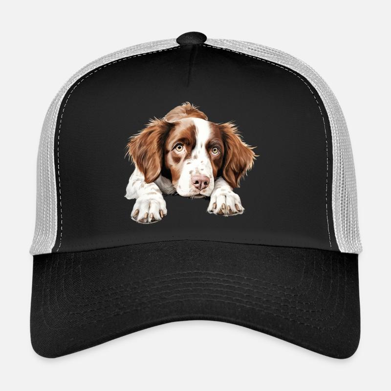 Brittany Dog Trucker Cap