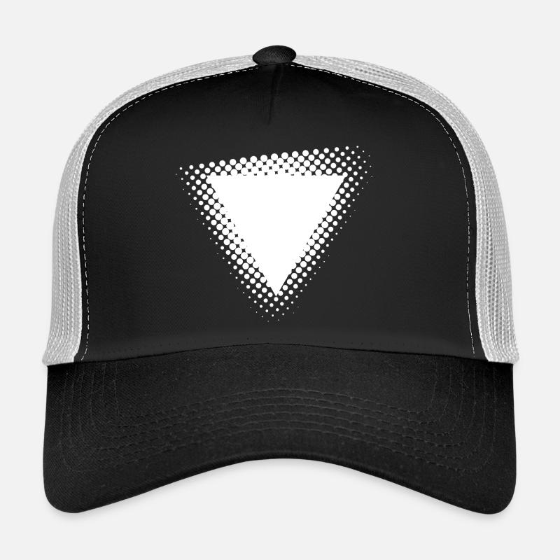 Halftone Triangle Burst Trucker Cap