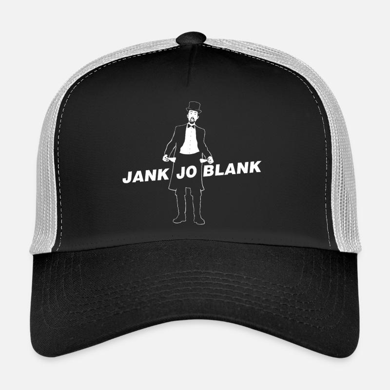 JANK JO BLANK - Trucker Cap - Schwarz/Steingrau