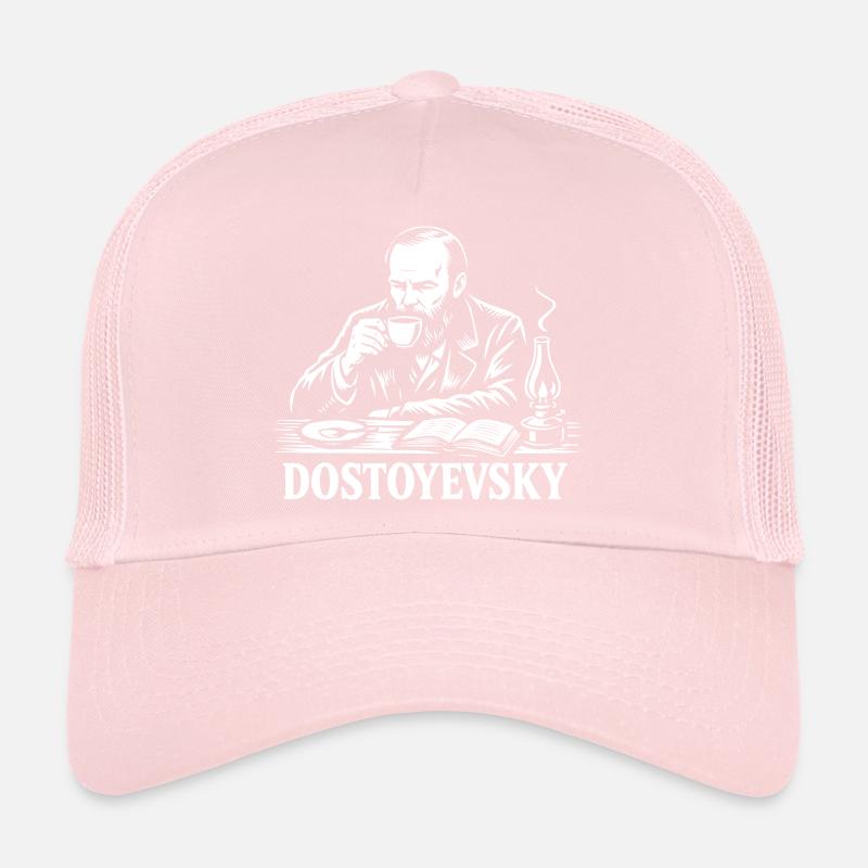 Dostoïevski buvant le Portrait du café Casquette trucker 
