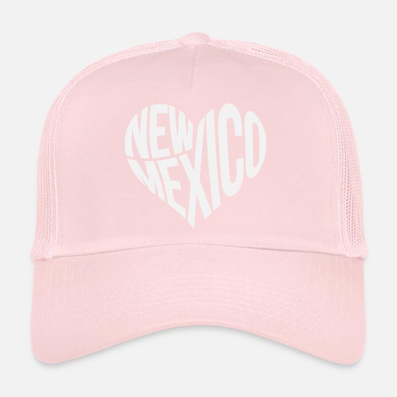 New Mexico Herz Typo Trucker Cap