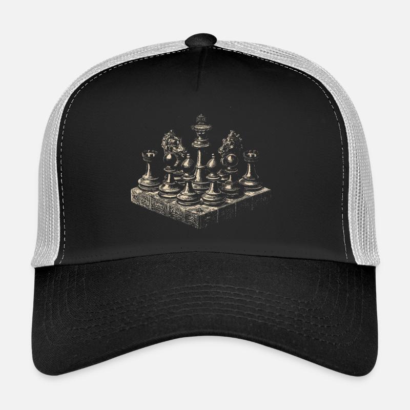 Vintage Chess Design for Chess Lovers Classic Trucker Cap