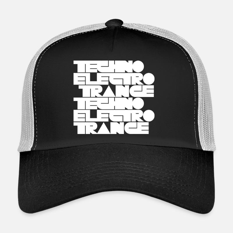 Musique techno électro trance Casquette trucker 