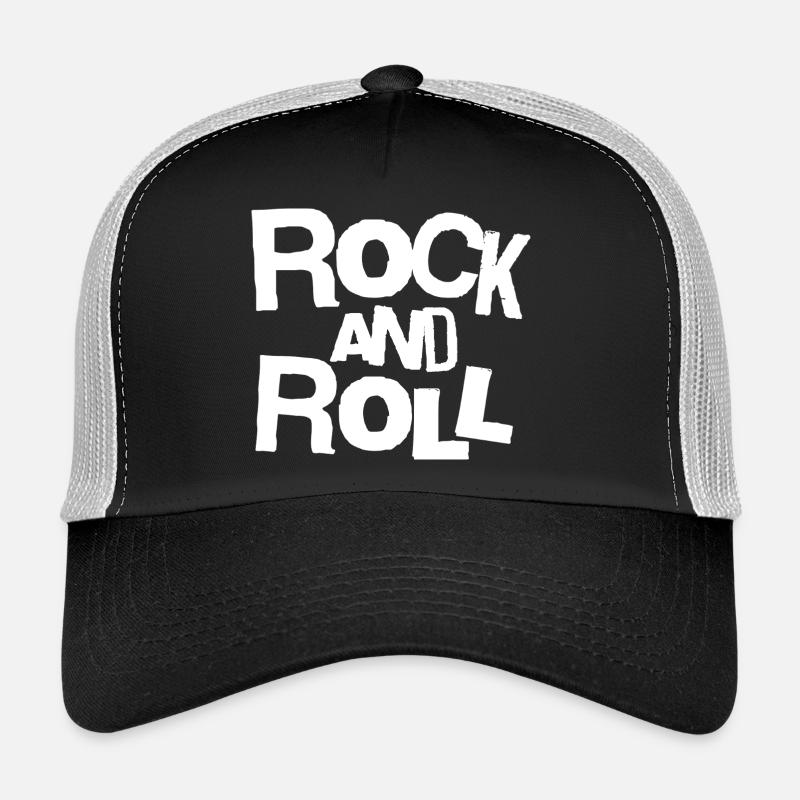 Rock and Roll Typographie Audacieuse Tee Casquette trucker 