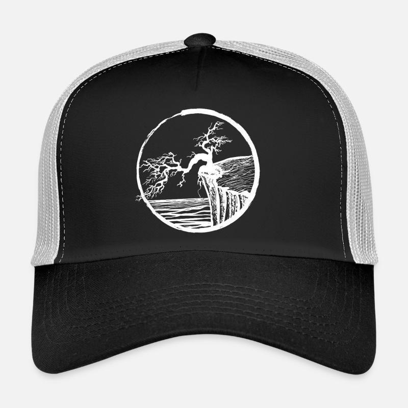 Landschaft mit Baum am Klippenrand Trucker Cap