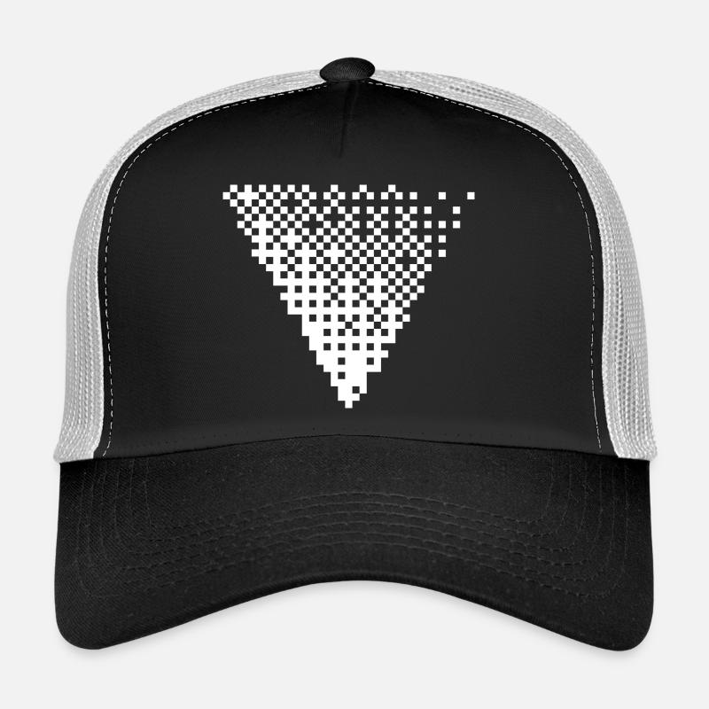 Grille triangulaire de pixels à demi-tons Casquette trucker 