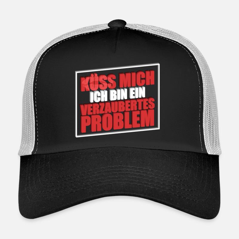 Küss mich ich bin ein verzaubertes Problem Trucker Cap