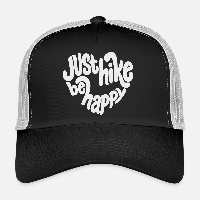 Lettrage Just Hike Be Happy Casquette trucker 
