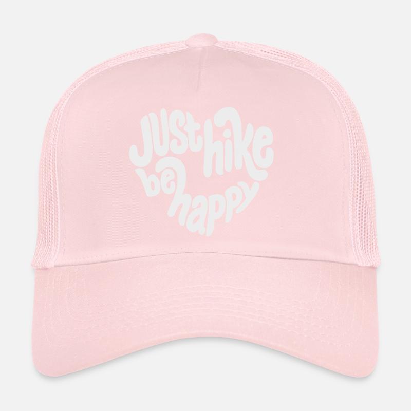 Lettrage Just Hike Be Happy Casquette trucker 