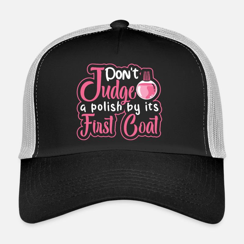 Designer de manucures Salon de manucure cosmétiques Casquette trucker 