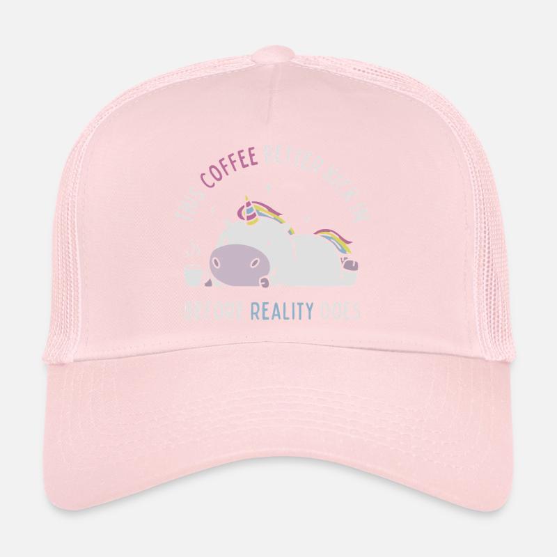 Coffee Before Reality Trucker Cap