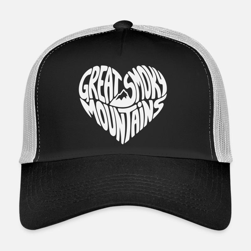 Great Smoky Mountains Herzdesign Trucker Cap
