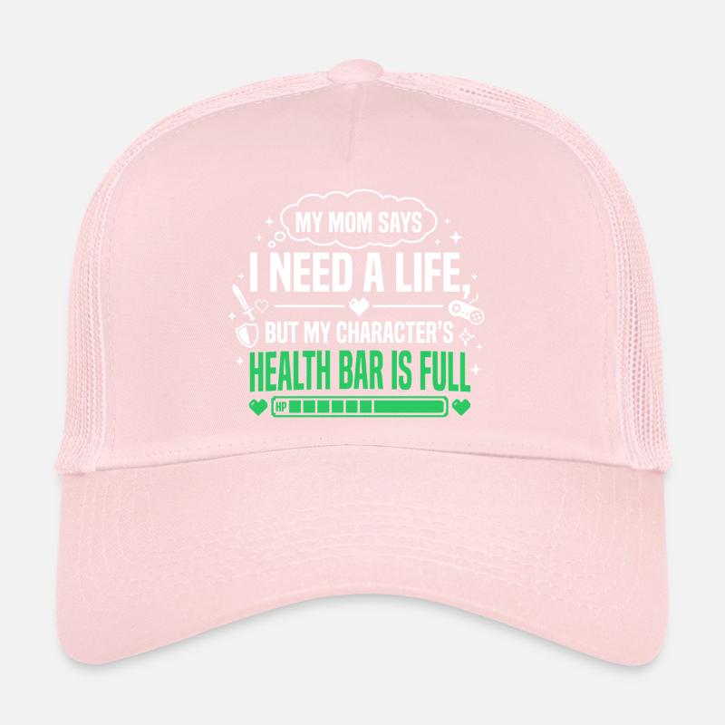 Jeu complet dans la barre de santé Casquette trucker 