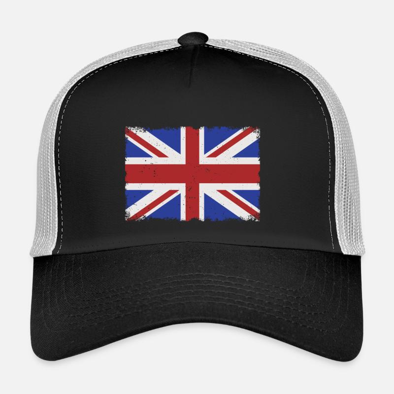 Drapeau Royaume-Uni Grunge Casquette trucker 