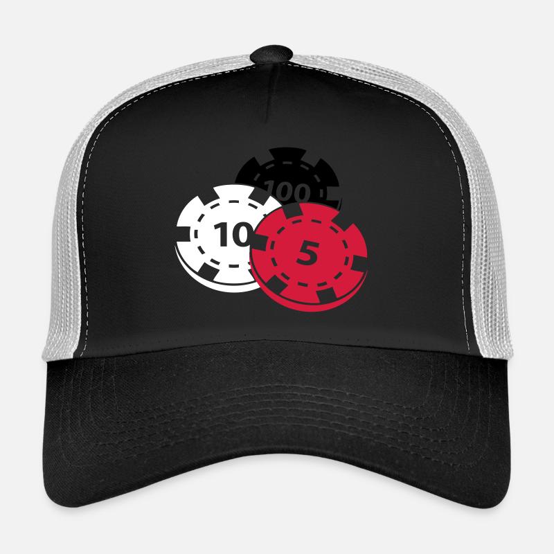 Les jetons de poker Casquette trucker 