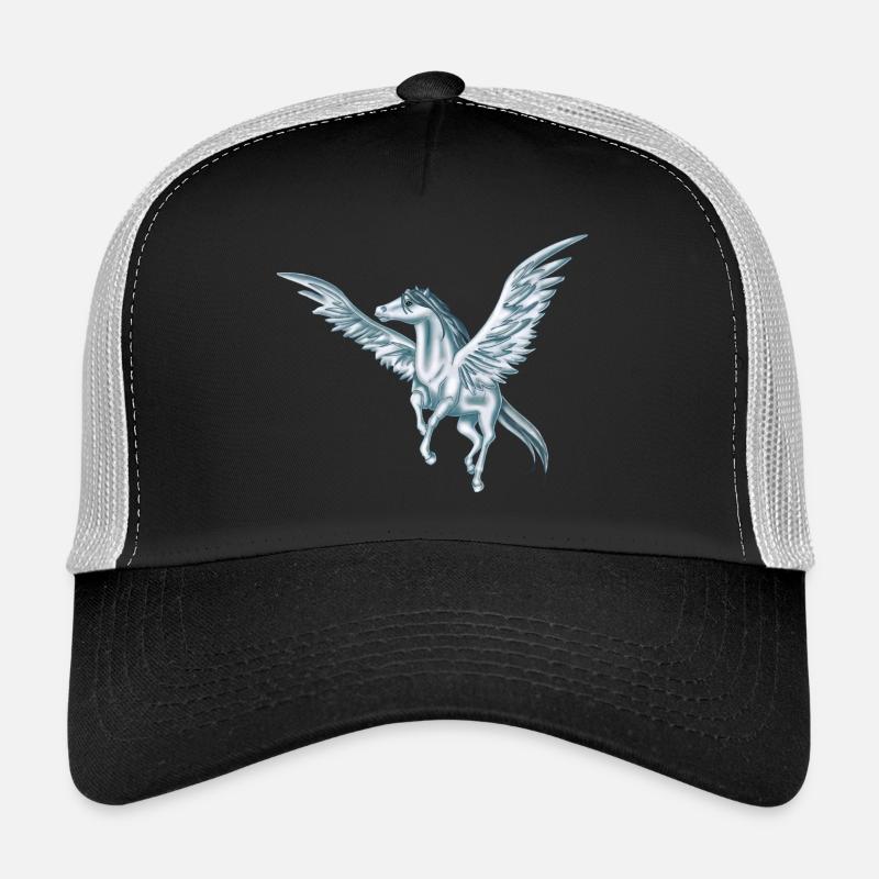 fliegen Pegasus - Trucker Cap - Schwarz/Steingrau