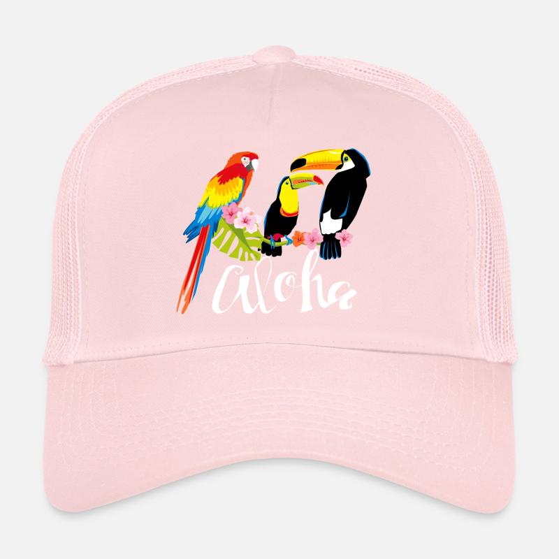 Aloha macaw toucan vacances coloré Casquette trucker 