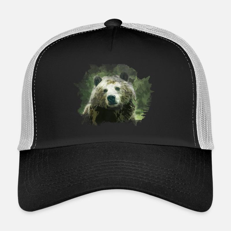 Bär - Trucker Cap - Schwarz/Steingrau