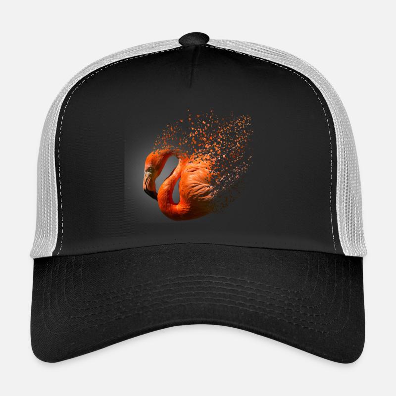 Flamingo - Trucker Cap - Schwarz/Steingrau