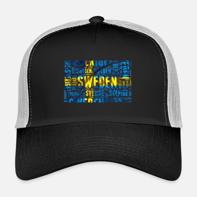 Drapeau de la Suède Casquette trucker 