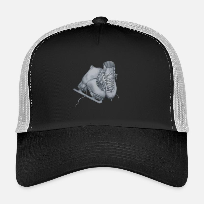 Eiskunstlauf Schlittschuhe - Trucker Cap - Schwarz/Steingrau