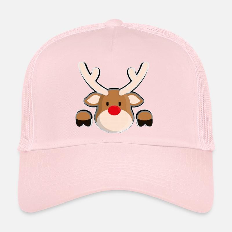 La Tête de renne amicale de Rudolph Casquette trucker 