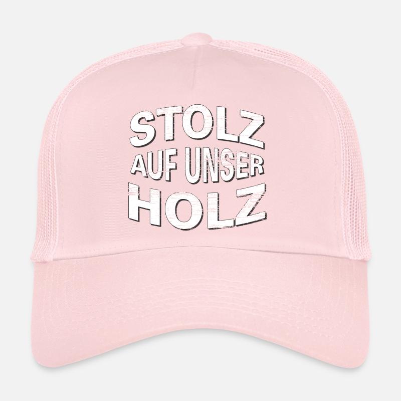 STOLZ AUF UNSER HOLZ mit transparenter Maserung Trucker Cap