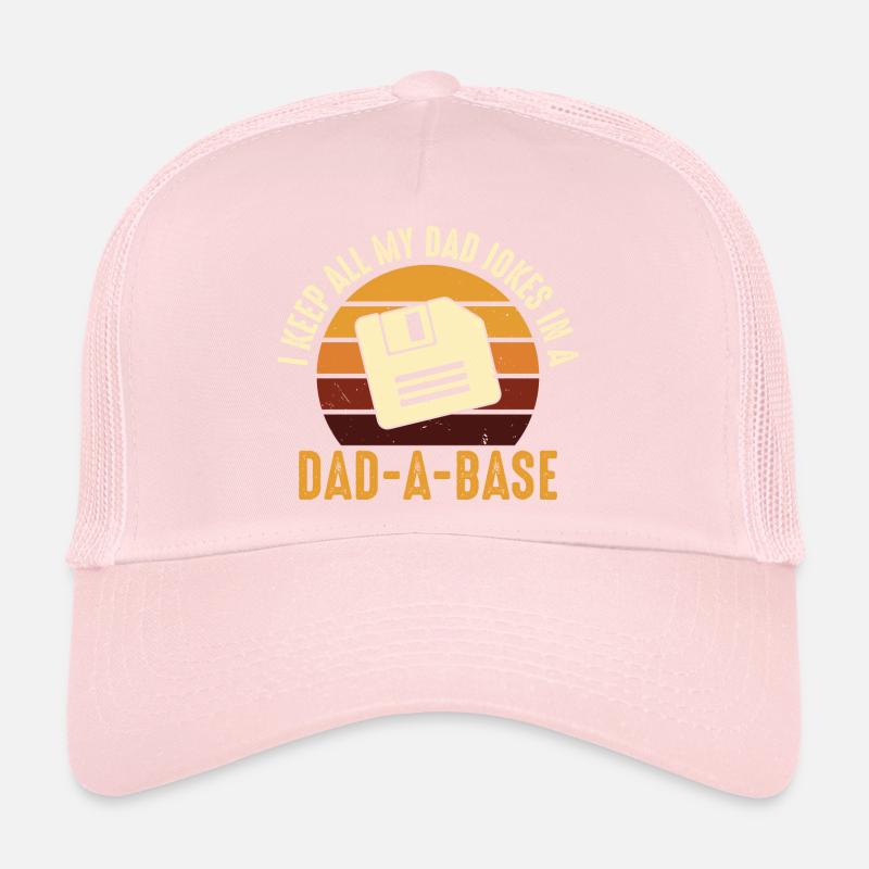 Papa Joke Disquette Rétro Design Casquette trucker 