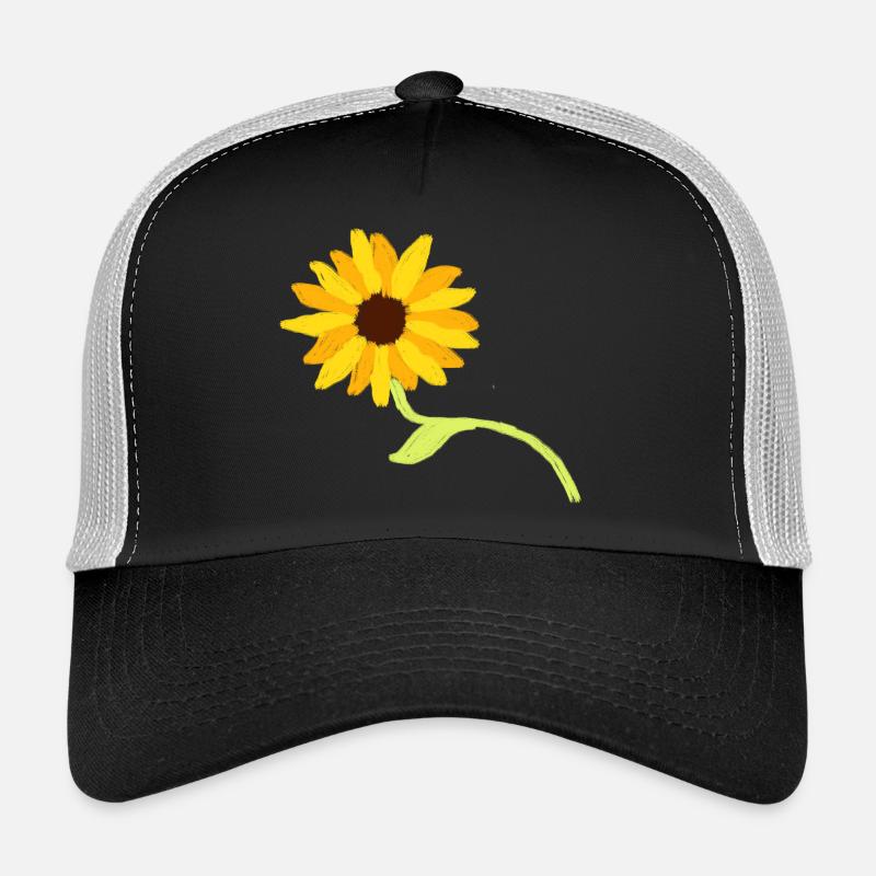 Fleur, Jaune, Fleur Jaune, Fleurs, Tournesol, Fleur Casquette trucker 