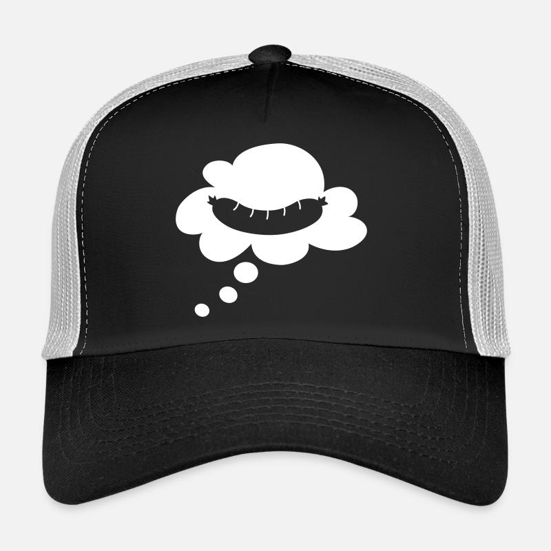bratwurst thought bubble camping grilling holiday fan Trucker Cap