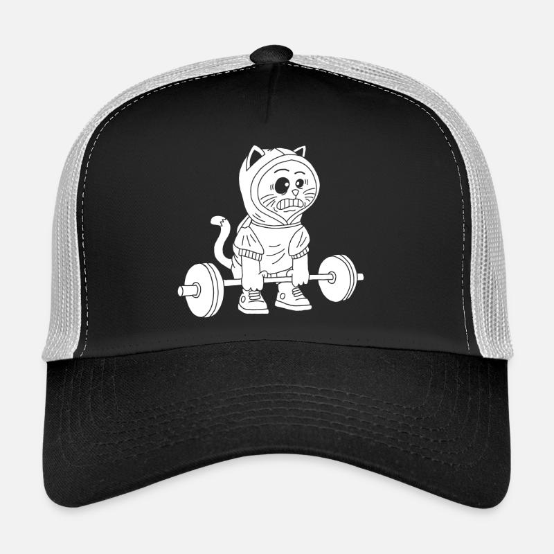 La puissance du chaton blanc Casquette trucker 