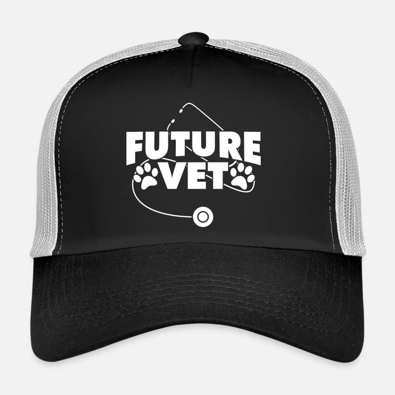 Veterinärstudent - Trucker Cap - Schwarz/Steingrau