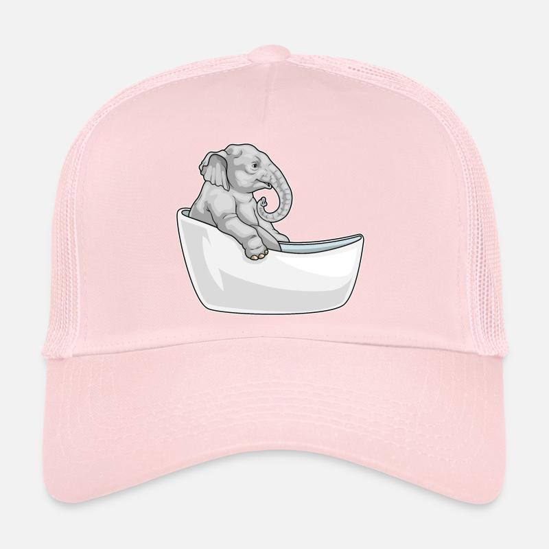 Baignoire de bain éléphant Casquette trucker 