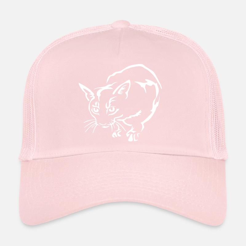 Chat Abyssiner « Édition Noire » Casquette trucker 