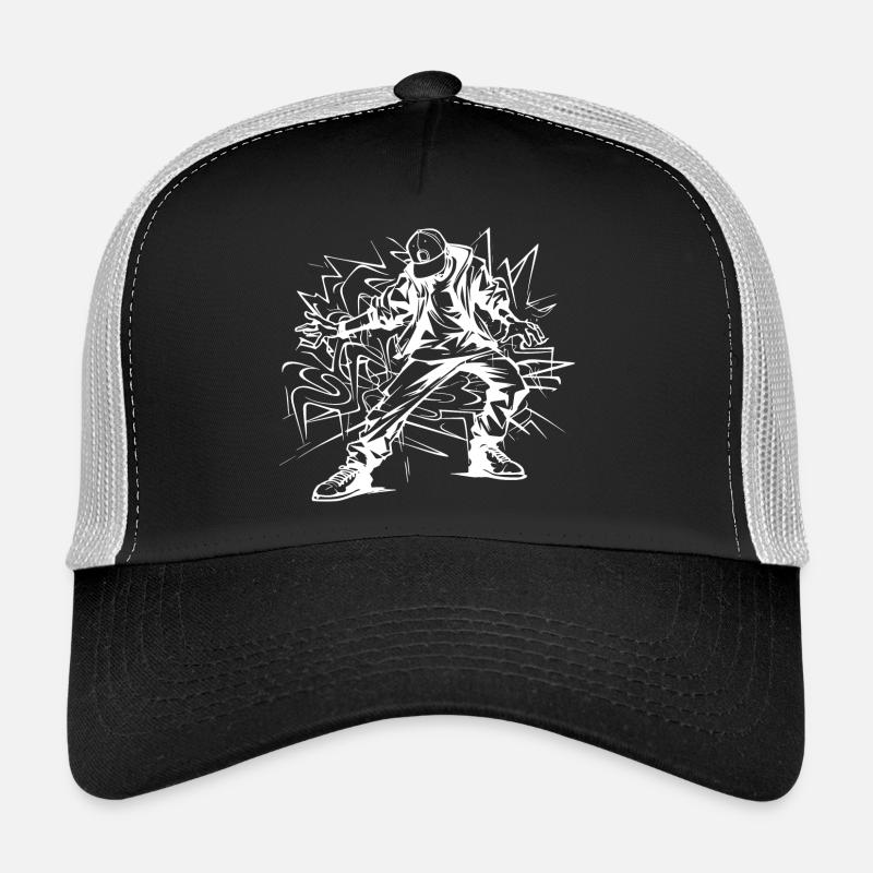 Breakdancer Zeichnung Trucker Cap