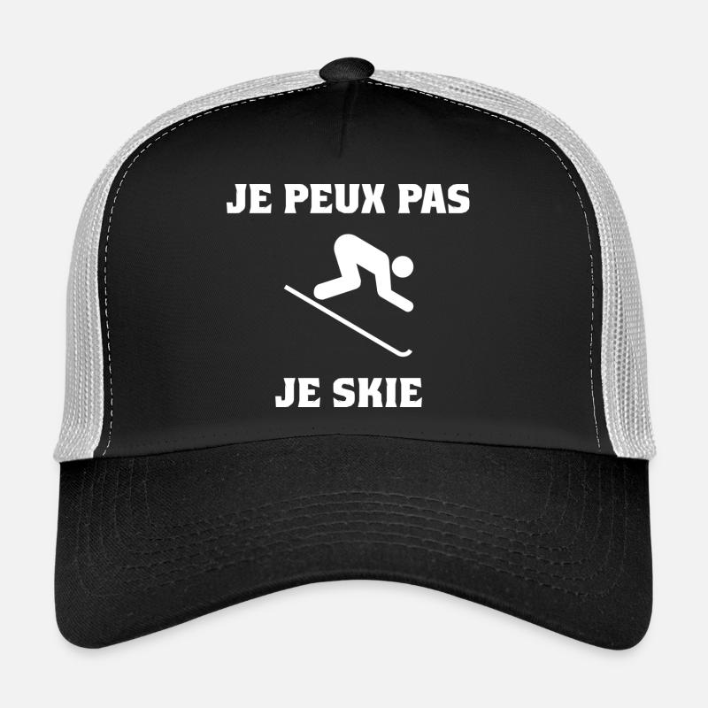 I CAN'T. SKI. SKI. RACKET. SNOW. SNOWBOARDING Trucker Cap