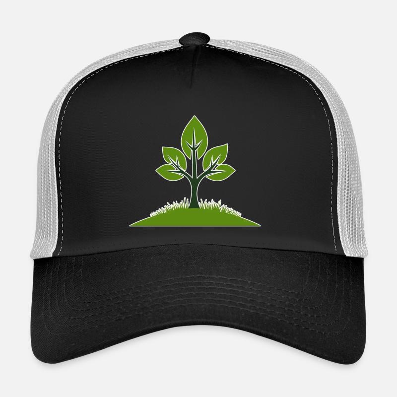 Vivid tree illustration for nature lovers - Trucker Cap - black/stone grey