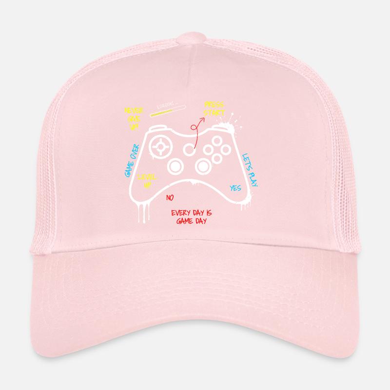 Gamer Controller Graffiti Trucker Cap